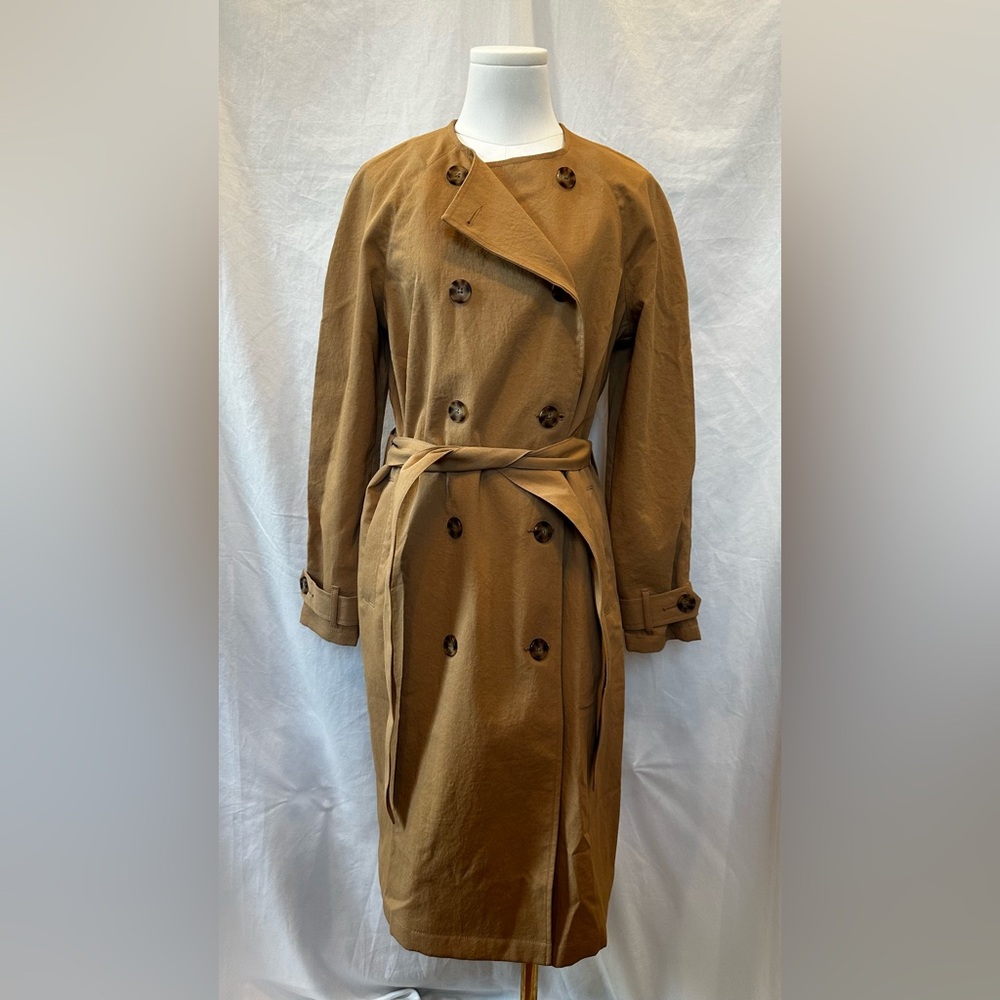 Outerknown Women’s Baker Trench Coat in Sandy Brown